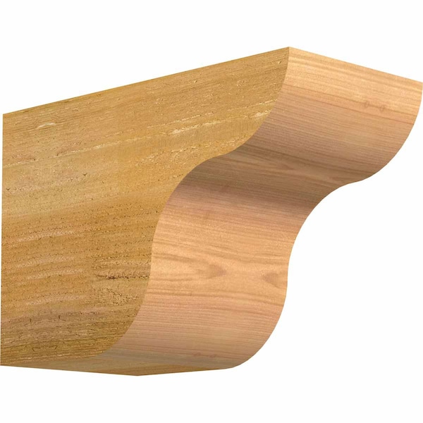 Ekena Millwork Carmel Rough Sawn Rafter Tail, Western Red Cedar, 6"W x 8"H x 12"L RFT06X08X12CAR00RWR - main